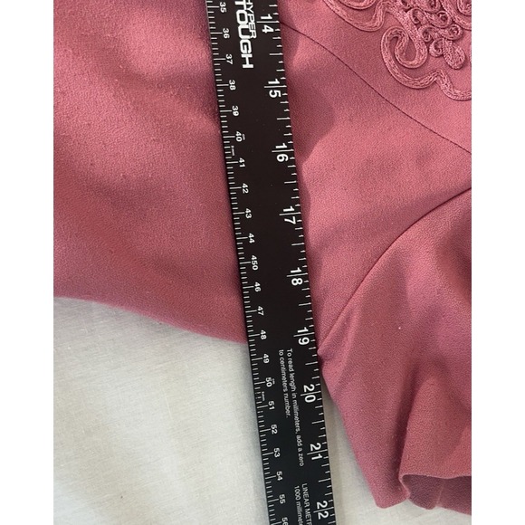 Karin Stevens Woman's 8 SS Mauve Lined Attached Jacket Wedding guest Dress - Picture 12 of 13